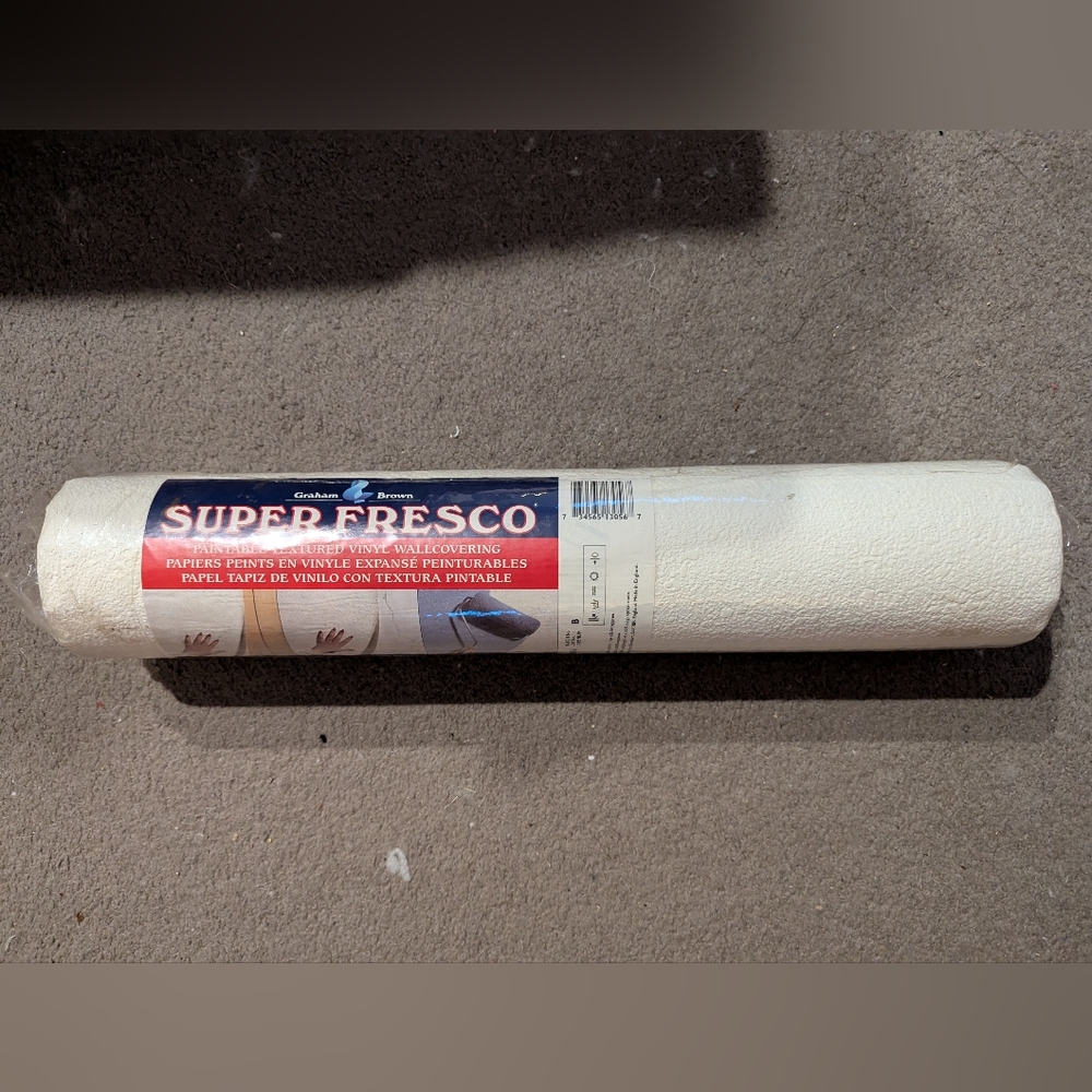 Super Fresco Textured Wallpaper Roll
